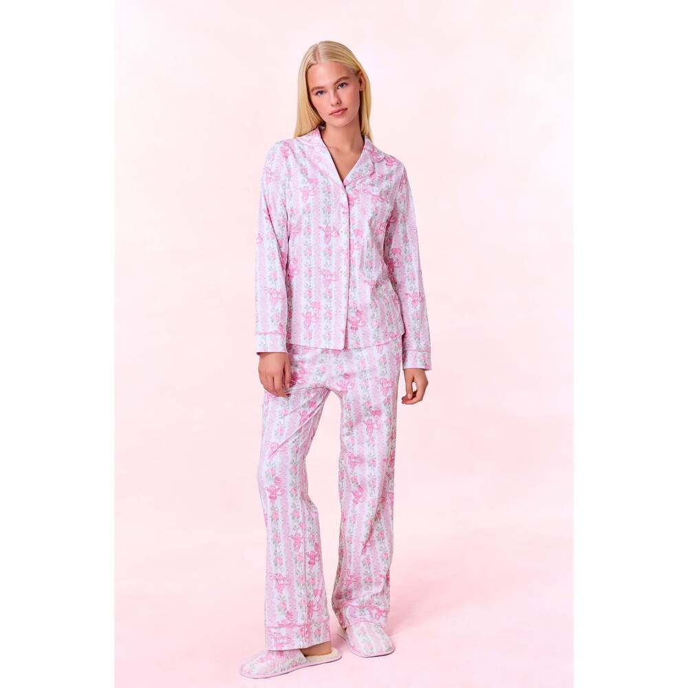 Heirloom Monkey Long Sleeve Polo Pajamas